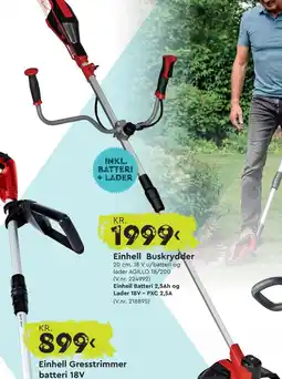 Mekk Einhell Gresstrimmer batteri 18V tilbud
