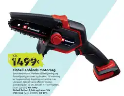 Mekk Einhell enhånds motorsag tilbud