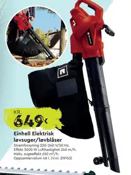 Mekk Einhell Elektrisk løvsuger/løvblåser tilbud