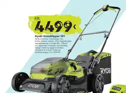 Mekk Ryobi Gressklipper 18V tilbud