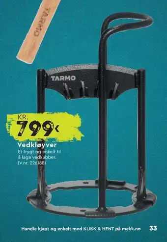 Mekk Vedkløyver tilbud