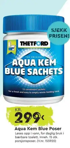 Mekk Aqua Kem Blue Poser tilbud