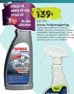 Mekk Sonax Felgrengjøring Kraftig tilbud