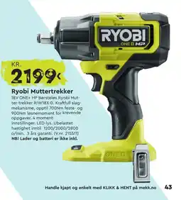 Mekk Ryobi Muttertrekker tilbud