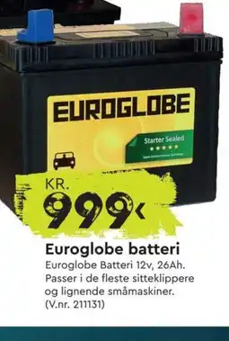 Mekk Euroglobe batteri Euroglobe Batteri tilbud
