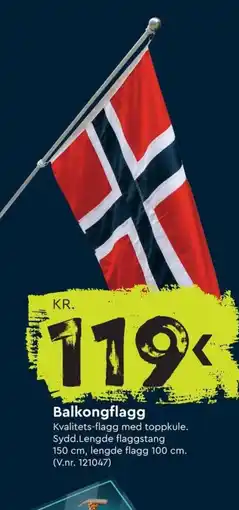 Mekk Balkongflagg tilbud
