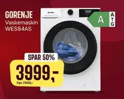 Skousen GORENJE Vaskemaskin WES84AS tilbud