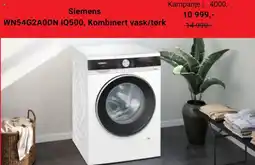 Skousen Sieme WN54G2A0DN iQ500, Kombinert vask/tørk ns tilbud