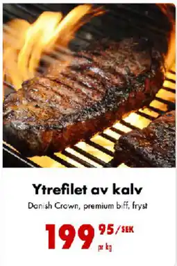 Nordby Supermarket Ytrefilet av kalv Danish Crown, premium biff, fryst tilbud