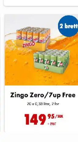 Nordby Supermarket Zingo Zero/7up Free tilbud