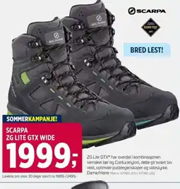 Sport 1 Scarpa Zg Lite Gtx Wide tilbud