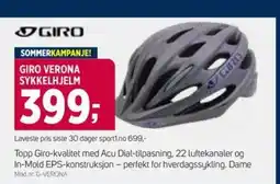 Sport 1 Giro verona sykkelhjelm tilbud