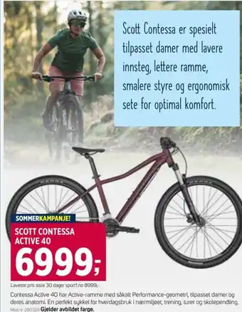 Sport 1 Scott contessa active 40 tilbud