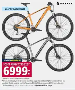 Sport 1 SCOTT ASPECT 750 27,5" tilbud