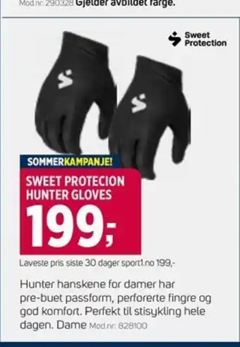 Sport 1 Sweet protecion hunter gloves tilbud