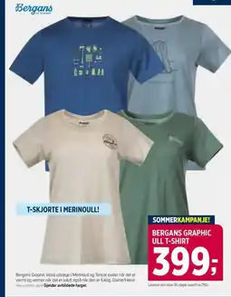Sport 1 BERGANS GRAPHIC ULL T-SHIRT tilbud