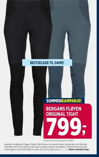 Sport 1 Bergans fløyen original tight tilbud