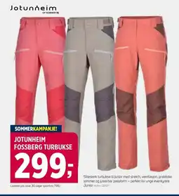 Sport 1 Jotunheim fossberg turbukse tilbud
