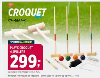 Sport 1 Playx croquet 4 spillere tilbud