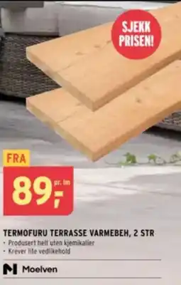 Montér Termofuru terrasse varmebeh, 2 str tilbud