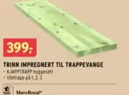 Montér Trinn impregnert til trappevange tilbud