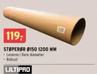 Montér Støperør 0150 1200 mm tilbud