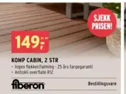 Montér Komp cabin, 2 str tilbud