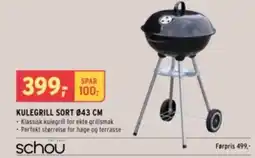 Montér Kulegrill sort tilbud