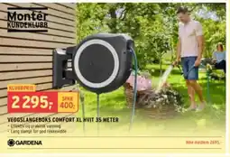 Montér Veggslangeboks comfort xl hvit 35 meter tilbud