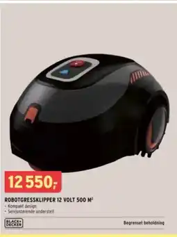 Montér Robotgressklipper 12 volt 500 m² tilbud