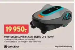 Montér Robotgressklipper smart sileno life 1000m² tilbud
