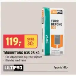 Montér Tørrbetong b35 tilbud