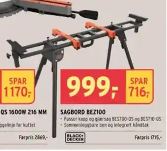 Montér Sagbord bez100 tilbud
