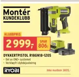 Montér Dykkertpistol r18gn18-120s tilbud