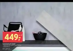 Montér Baderomsplate sement tilbud