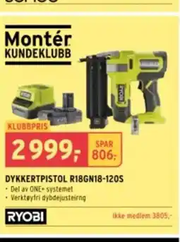 Montér Dykkertpistol r18gn18-120s tilbud
