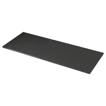 IKEA Ekbacken Benkeplate, svart steinmønstret/laminat, 186x2.8 cm tilbud