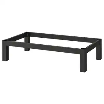IKEA Kallax Understell, svart, 76x39x18 cm tilbud