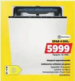 POWER Integrert oppvaskmaskin, NOK 5999 tilbud