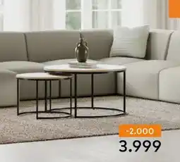 Skeidar Porto sofabordsett, NOK 3999 tilbud