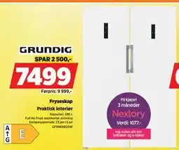 POWER Fryseskap, NOK 7499 tilbud