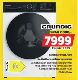POWER Kombinert vask/tørk, NOK 7999 tilbud