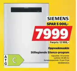 POWER Oppvaskmaskin, NOK 7999 tilbud