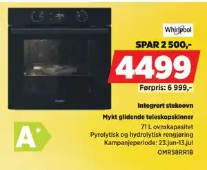 POWER Integrert stekeovn, NOK 4499 tilbud