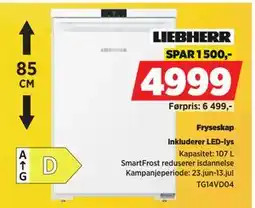 POWER Fryseskap, NOK 4999 tilbud