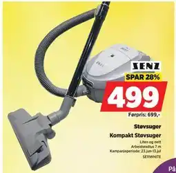 POWER Støvsuger, NOK 499 tilbud