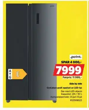POWER Side by side, NOK 7999 tilbud
