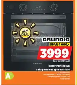 POWER Integrert stekeovn, NOK 3999 tilbud