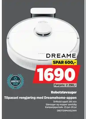 POWER Robotstøvsuger, NOK 1690 tilbud