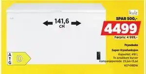 POWER Fryseboks, NOK 4499 tilbud